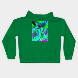 Pastel abstract shapes from a cactus in macro.L Kids Hoodie